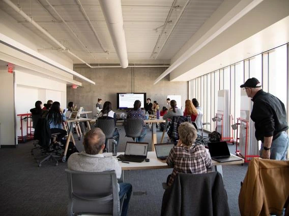 classroom filled with students