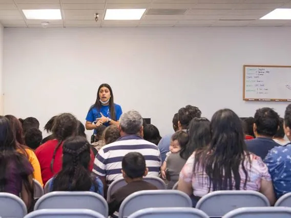 Orientation session at Casa Alitas