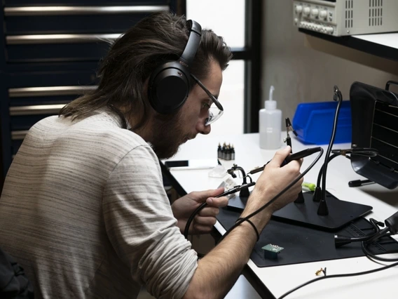 Student at the Engineering Design Center