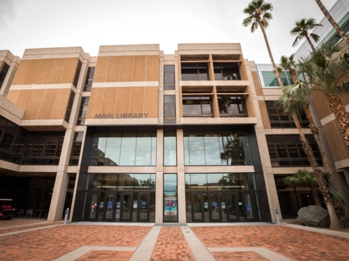 Exterior of UArizona Main Library